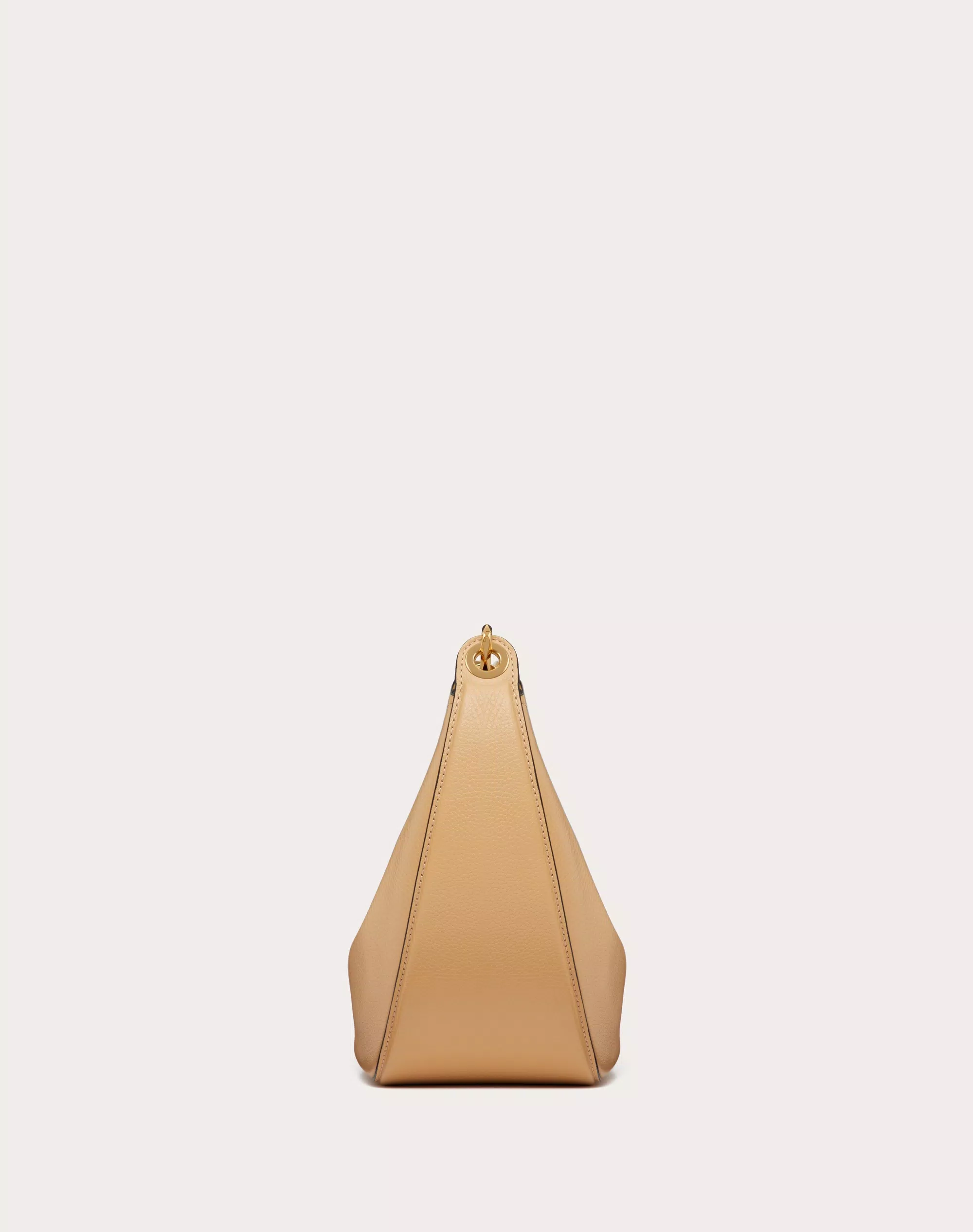 SMALL VLOGO MOON HOBO BAG IN LEATHER WITH CHAIN